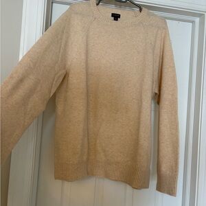 J. Crew Classic Cream Crew Neck Sweater
